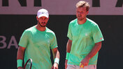 Tim Pütz und Kevin Krawietz am Montag in Roland-Garros