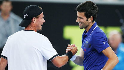 Lleyton Hewitt war vor Alexei Popyrin der letzte Spieler, der Novak Djokovic bei den US Open vor dem Achtelfinale besiegen konnte. Getty Images
