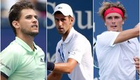 Dominic Thiem, Novak Djokovic und Alexander Zverev