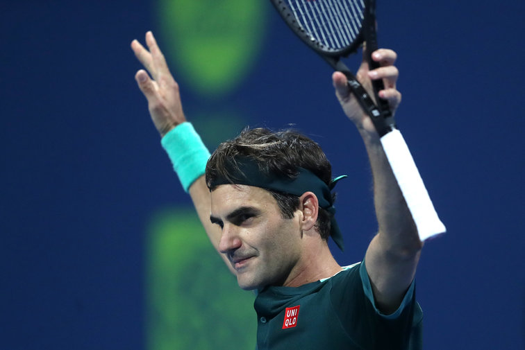 Roger Federer has returned to the ATP tour with a win