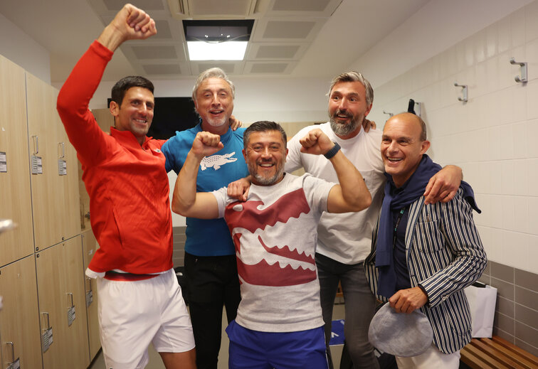 In Novak Djokovics Team wird hochprofessionell gearbeitet Novak Djokovic's team works highly professionally