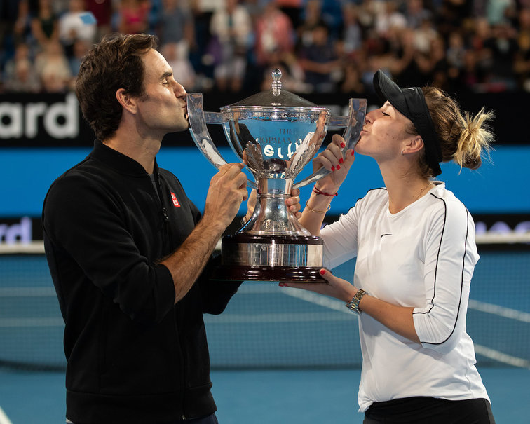 2020 eher getrennt und eher nicht in Perth: Roger Federer, Belinda Bencic