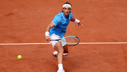 Mit seinem variablen Spiel entthronte Lorenzo Musetti den Titelverteidiger Alexander Zverev. Getty Images