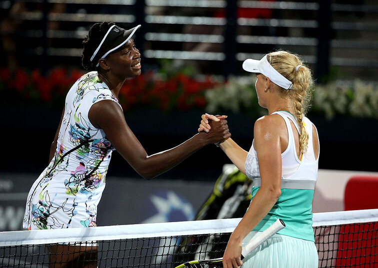 Ein Bild vergangener Tage: Venus Williams und Caroline Wozniacki