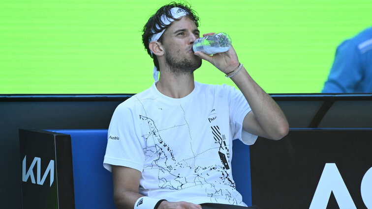 Dominic Thiem during his last appearance at the Australian Open