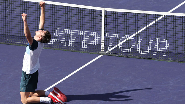 Jack Draper nach seinem Titelgewinn in Indian Wells Jack Draper nach seinem Titelgewinn in Indian Wells