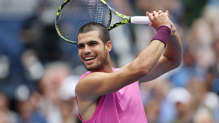 Carlos Alcaraz nach seinem Sieg bei den US Open 2025