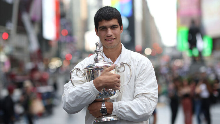 Carlos Alcaraz sicherte sich im letzten Jahr seinen ersten Grand-Slam-Erfolg in New York.
