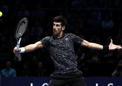 Novak Djokovic Novak Djokovic steht in Abu Dhabi im Finale