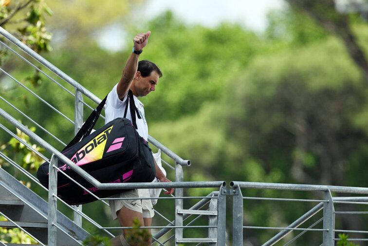 Rafael Nadal verabschiedete sich am Samstag aus Rom Rafael Nadal verabschiedete sich am Samstag aus Rom