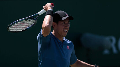 Kei Nishikori unterlag in der zweiten Runde von Indian Wells dem Franzosen Ugo Humbert. Kei Nishikori unterlag in der zweiten Runde von Indian Wells dem Franzosen Ugo Humbert.