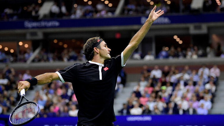 Roger Federer und New York? Da steht ein großes Fragezeichen dahinter ... Roger Federer and New York? There's a big question mark behind it ...