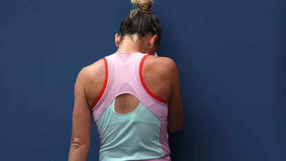 Simona Halep hatte auch bei den US Open wenig zu lachen Simona Halep hatte auch bei den US Open wenig zu lachen