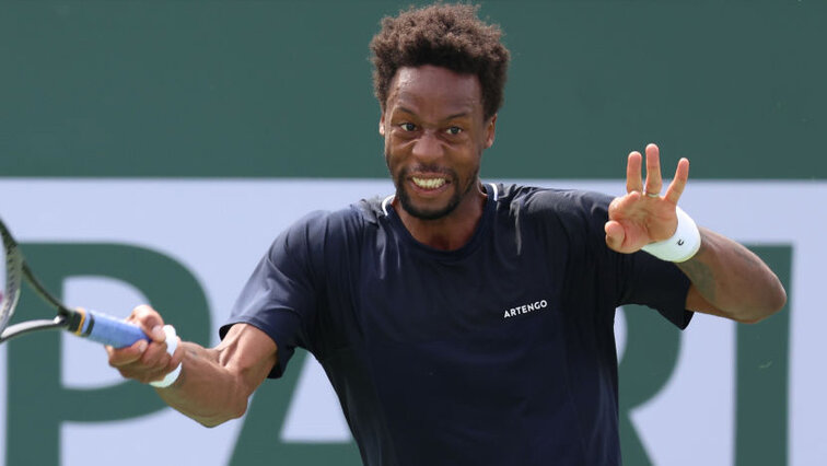 Gael Monfils begeistert in Indian Wells die Fans Gael Monfils begeistert in Indian Wells die Fans
