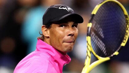 Rafael Nadal nach einem kurzen Arbeitstag Rafael Nadal nach einem kurzen Arbeitstag