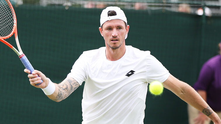 Dennis Novak in Wimbledon Dennis Novak in Wimbledon