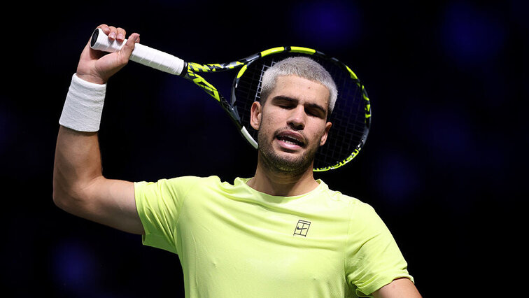 Carlos Alcaraz schimpfte in Paris heftig vor sich hin Carlos Alcaraz schimpfte in Paris heftig vor sich hin