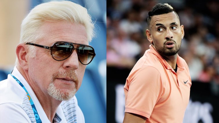 Boris Becker and Nick Kyrgios are a little cross over at the moment