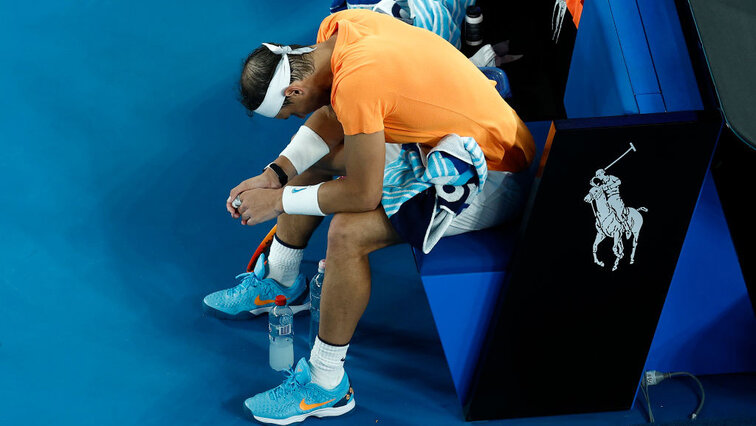 Rafael Nadal in Melbourne on Wednesday