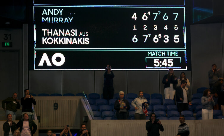 Ein Match für die Geschichtsbücher: Andy Murray gegen Thanasi Kokkinakis A match for the history books: Andy Murray vs. Thanasi Kokkinakis