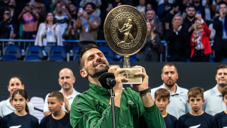 Mit dem Finalsieg bei den Hellenic Championship hat Novak Djokovic das Sahnehäubchen auf die Turnierpremiere in Athen gesetzt. Vanda Pharmaceuticals Hellenic Championship