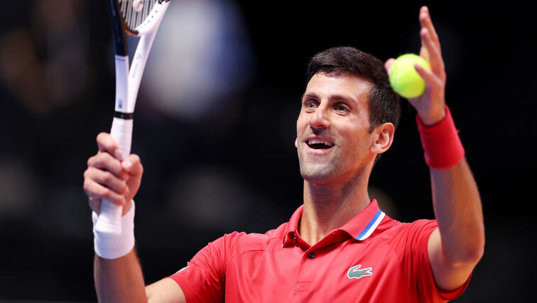 Is Novak Djokovic celebrating with the Australian fans again?