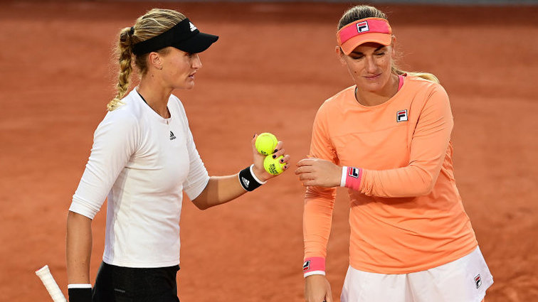Timea Babos and Kristina Mladenovic - also 2020 winners in Roland Garros