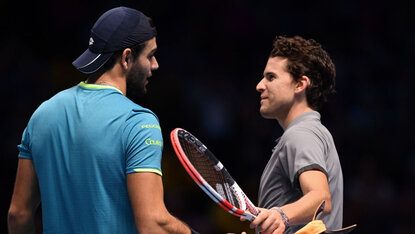 Bei den ATP Finals 2019 hatte Matteo Berrettini die Nase vorne Bei den ATP Finals 2019 hatte Matteo Berrettini die Nase vorne