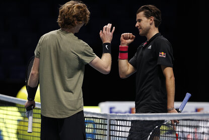 Dominic Thiem und Andrey Rublev kennen sich ausgezeichnet Dominic Thiem und Andrey Rublev kennen sich ausgezeichnet