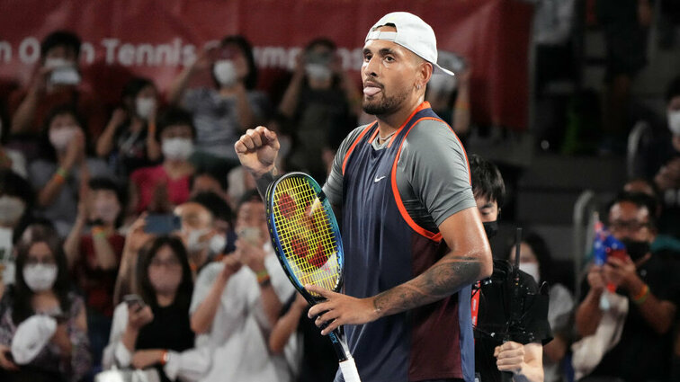 Nick Kyrgios is in the quarterfinals in Tokyo