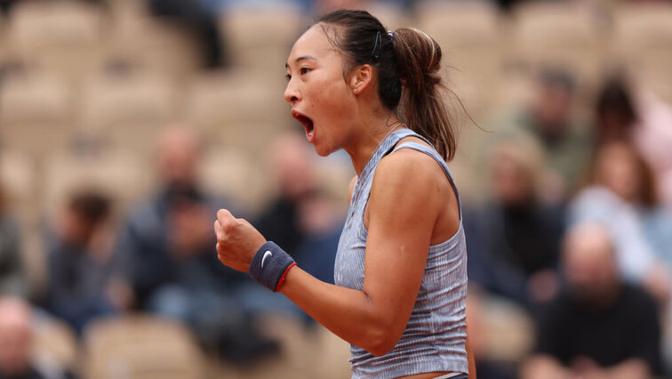 Mit ihrem Sieg gegen Diane Parry ist Qinwen Zheng nur noch einen Schritt von der erfolgreichen Titelverteidigung in Palermo entfernt. Getty Images