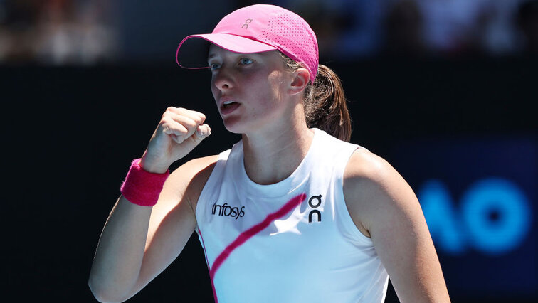 Iga Swiatek hat die erste Hürde bei den Australian Open 2024 genommen Iga Swiatek hat die erste Hürde bei den Australian Open 2024 genommen