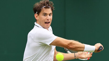 Dominic Thiem am Mittwoch in Wimbledon Dominic Thiem am Mittwoch in Wimbledon