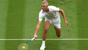 Mark Lajal sorgte im vergangenen Jahr für viel Aufsehen mit seinem Match gegen Carlos Alcaraz in Wimbledon.