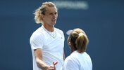 Alexander Zverev scheiterte in der ersten Runde des Mixed-Wettbewerbs der US Open mit Partnerin Taylor Townsend.