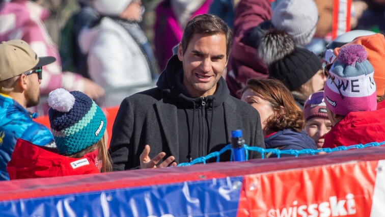 Roger Federer am Wochenende in Lenzerheide