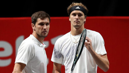 Mischa und Alexander Zverev im vergangenen Herbst in Köln Mischa und Alexander Zverev im vergangenen Herbst in Köln