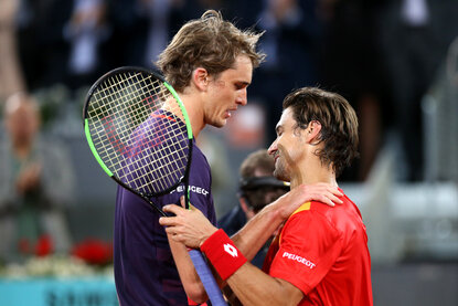 Alexander Zverev, David Ferrer Alexander Zverev, David Ferrer