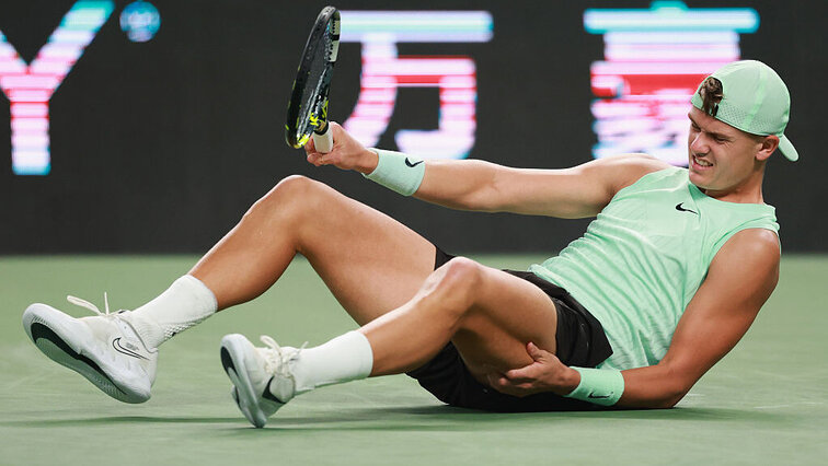 Holger Rune beendete seine Saison verletzt Holger Rune beendete seine Saison verletzt