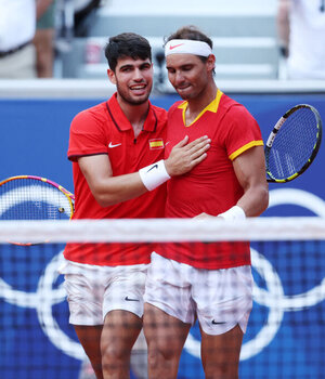 Bei Olympia 2024 traten Rafael Nadal und Carlos Alcaraz im Doppel an