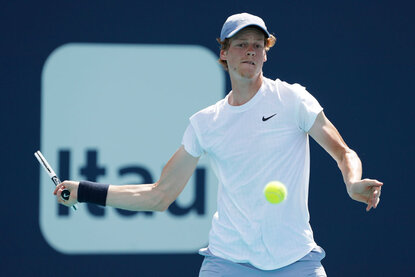 Jannik Sinner steht in Miami im ersten ATP-Masters-1000-Halbfinale seiner Karriere Jannik Sinner beim ATP-Masters-1000-Turnier in Miami