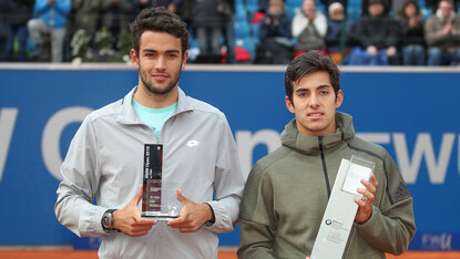 So sah es 2019 aus: Finalist Matteo Berrettini, Sieger Cristian Garin