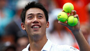 Kei Nishikori nach seinem Finaleinzug bei den US Open 2014