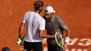 Alexander Zverev und Matteo Berrettini im vergangenen Jahr in Monte-Carlo