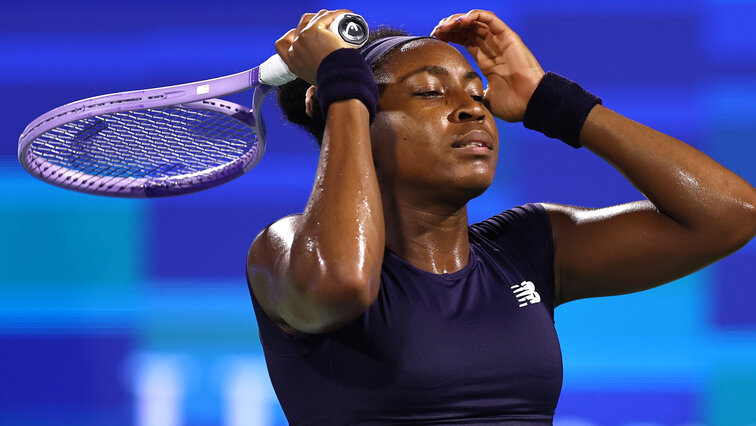 Während des Spiels war Coco Gauff sichtlich frustriert, danach konnte sie schon wieder lachen.