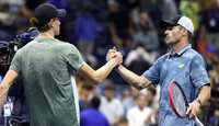 Jannik Sinner und Tommy Paul bei den US Open 2024