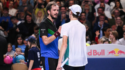 Daniil Medvedev und jannik Sinner haben sich in letzter Zeit öfters gesehen Daniil Medvedev und jannik Sinner haben sich in letzter Zeit öfters gesehen