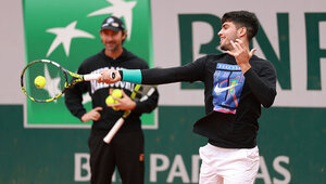 Carlos Alcaraz und Juan Carlos Ferrero bei den French Open 2025