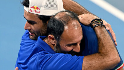 Ein fantastisches Paar: Matteo Berrettini und Vincenzo Santopadre Ein fantastisches Paar: Matteo Berrettini und Vincenzo Santopadre