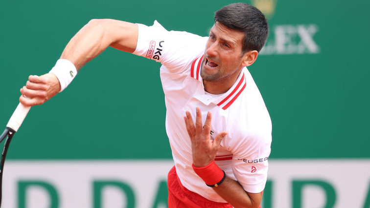 Novak Djokovic hat sich am Donnerstag in Monte Carlo sehr gemüht